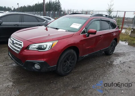 2016 Subaru Outback 2.5I Premium z USA, uszkodzony, nr VIN 4S4BSACC0G3269909